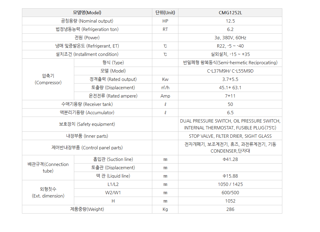 제품 정보